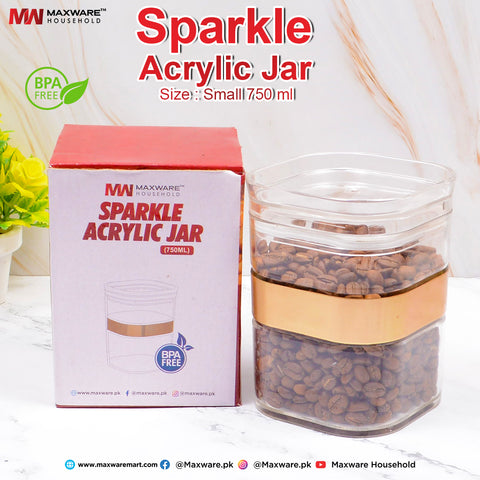 Sparkle Acrylic Jar Small (750 ml)