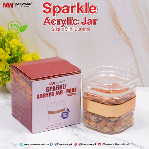 Sparkle Acrylic Jar Mini (600 ml)
