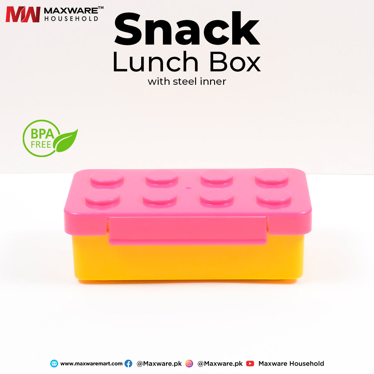 Snack Lunch Box With Steel Inner – Maxware Mart