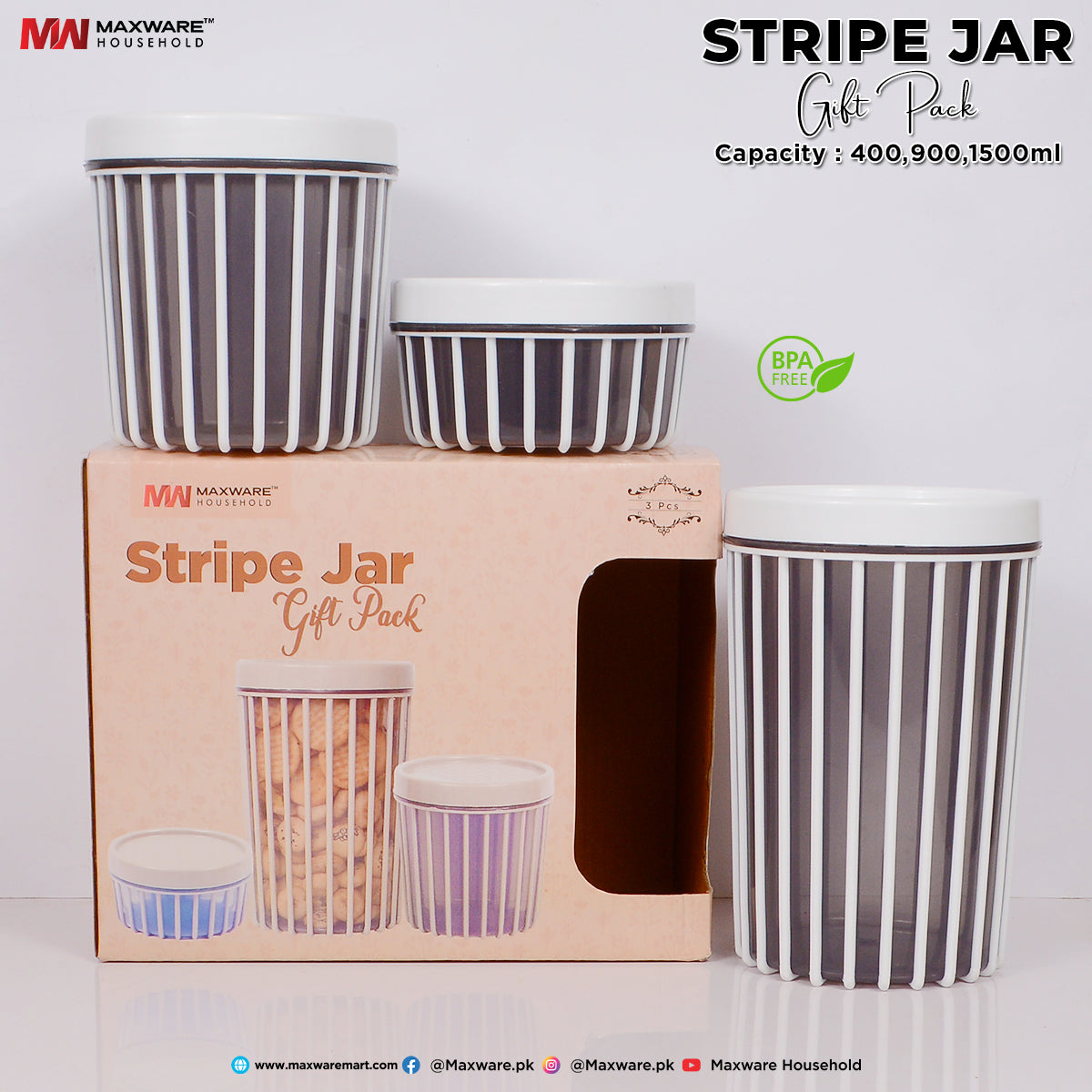 Stripe Jar Gift Pack