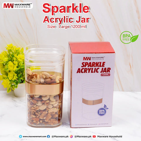 Sparkle Acrylic Jar Large (1200 ml)