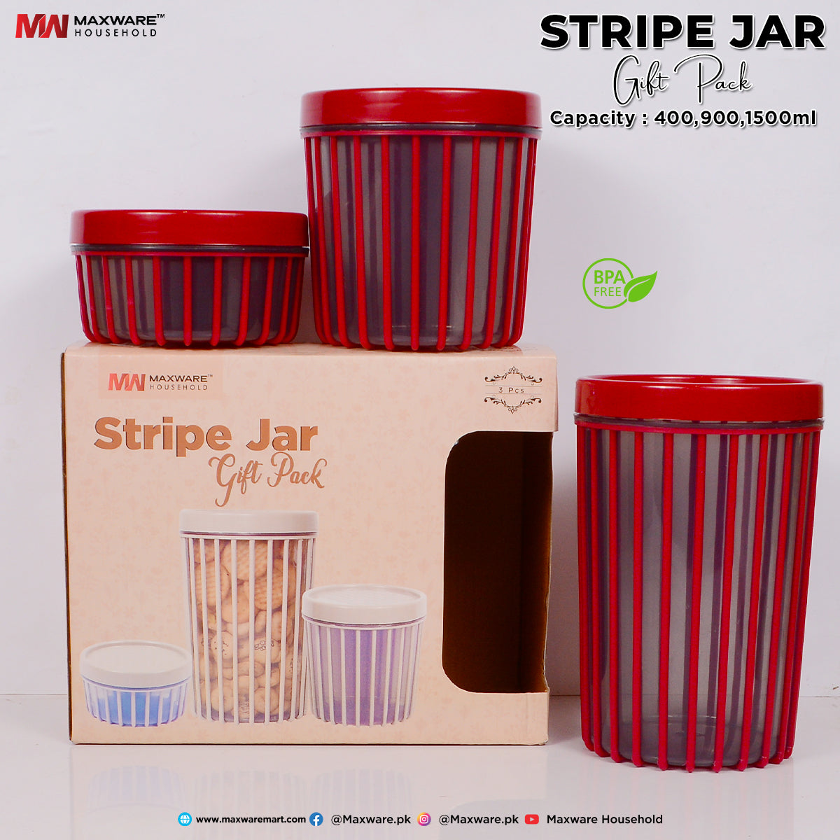 Stripe Jar Gift Pack