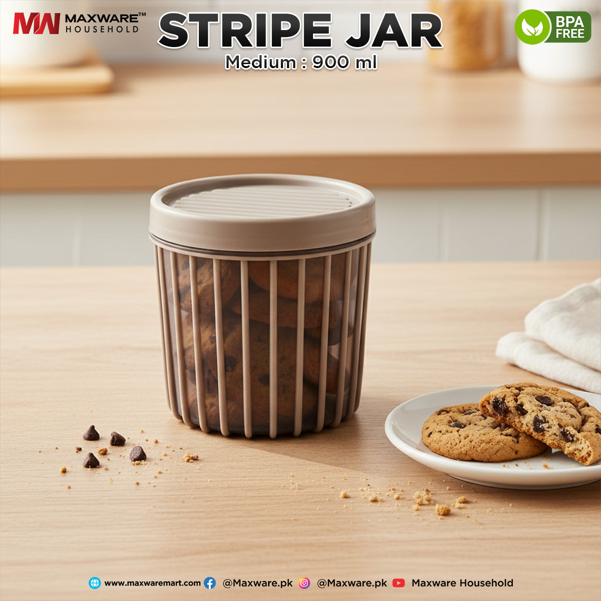 Stripe Jar Medium (900 ml)