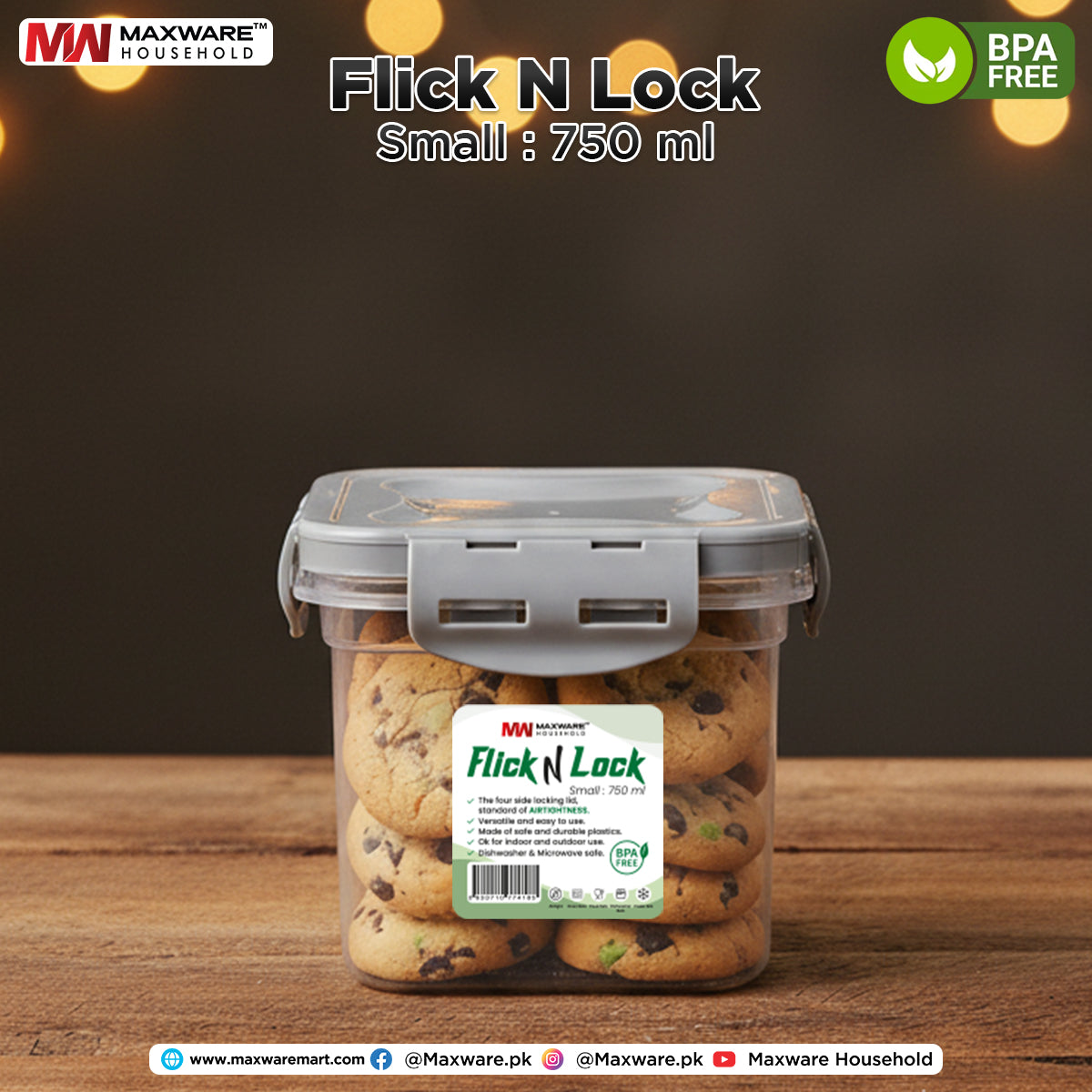 Flick N Lock Small (750 ml)