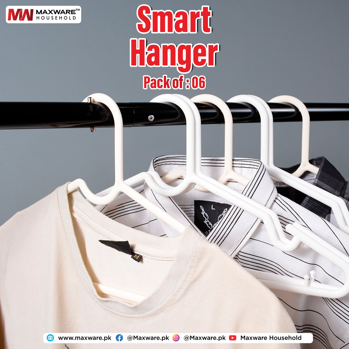 Smart Hanger Pack of 6