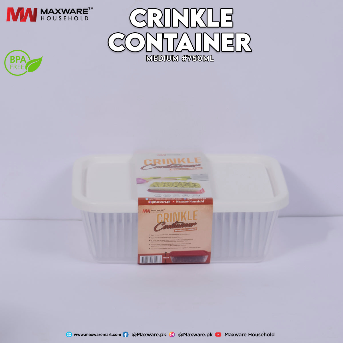 Crinkle Container Medium (750 ml)