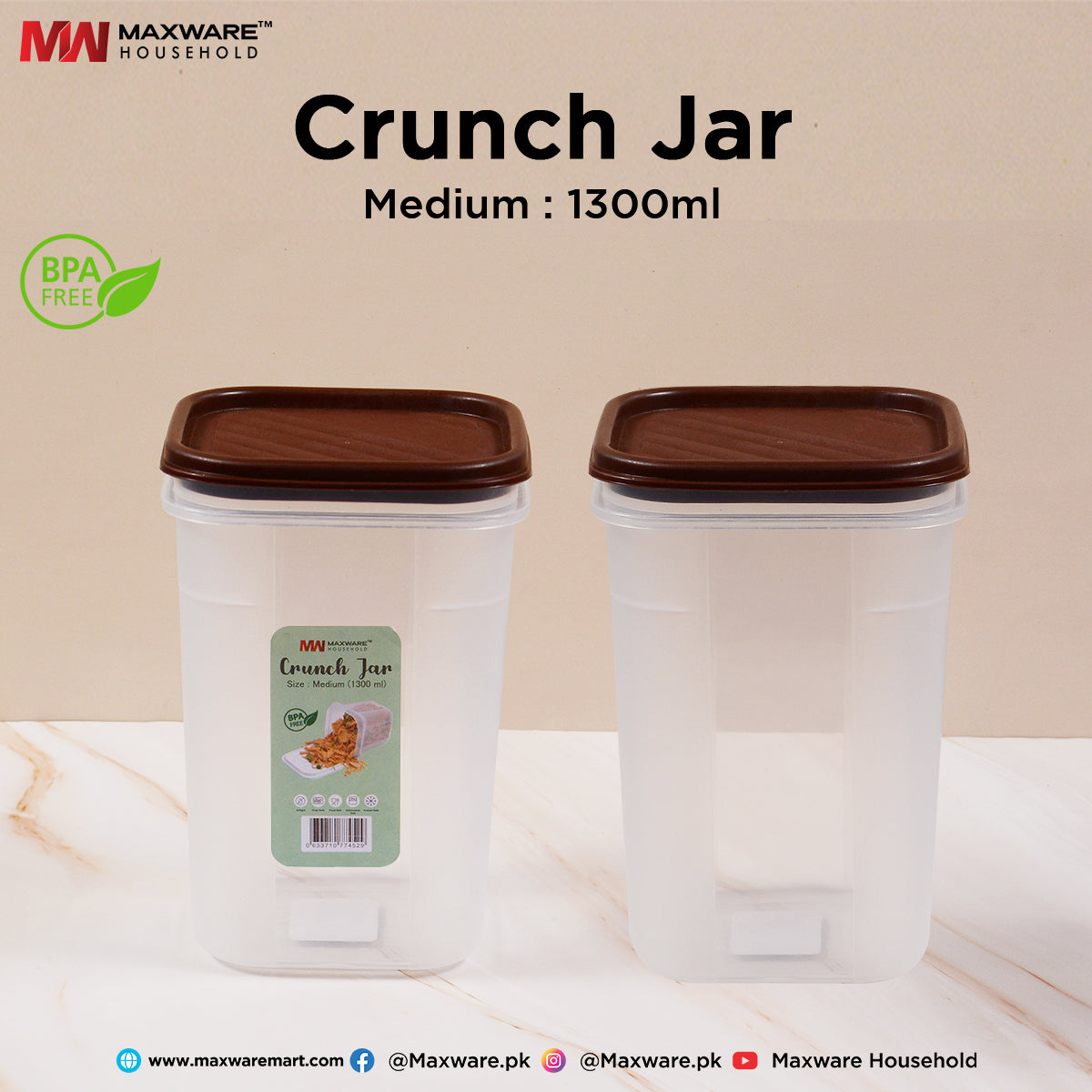 Crunch Jar Medium - 1300ml