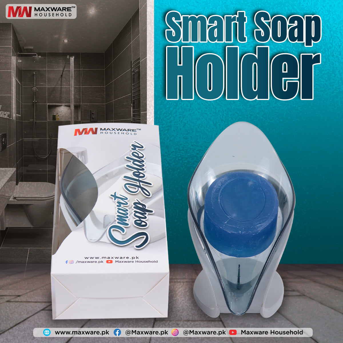 Smart Soap Holder (Box Pack)