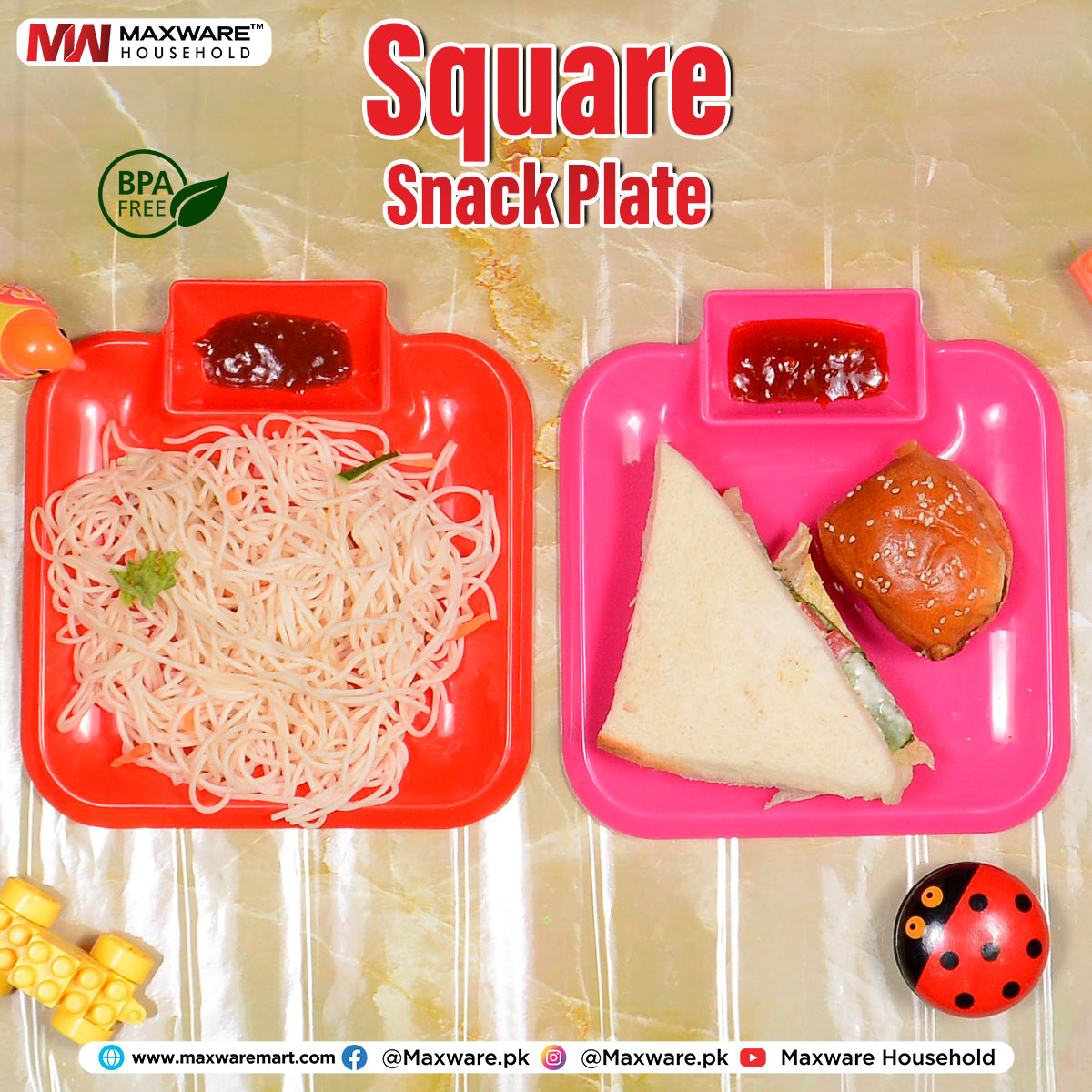 Square Snack Plate