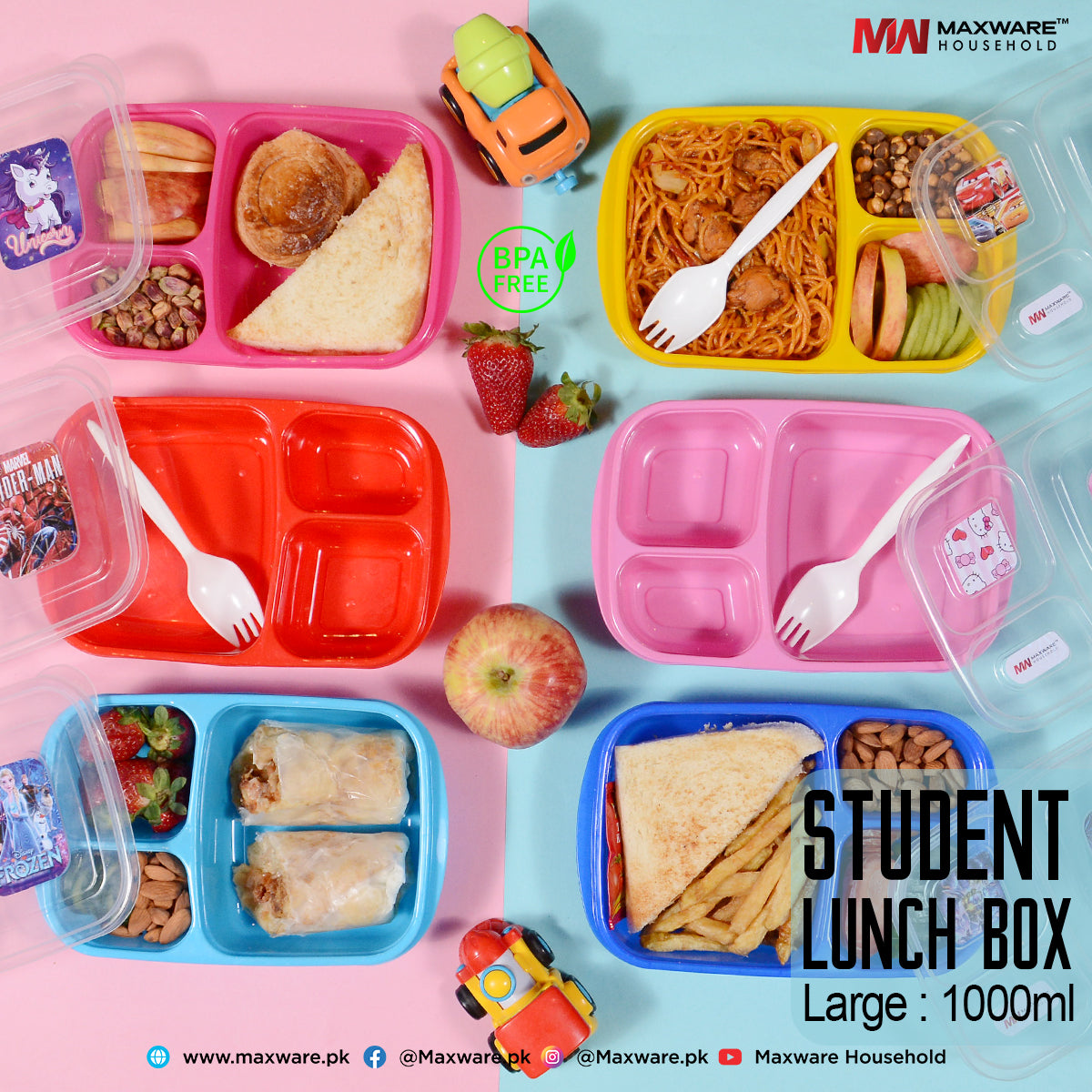 Student Lunch Box Large (1000 ml) – Maxware Mart