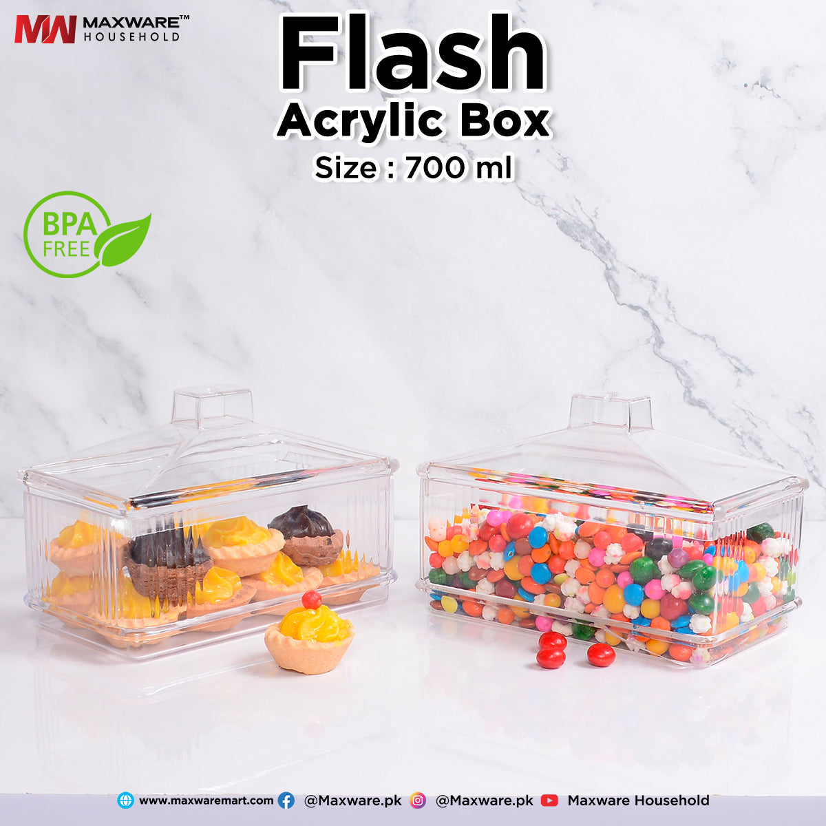 Flash Acrylic Box 700ml