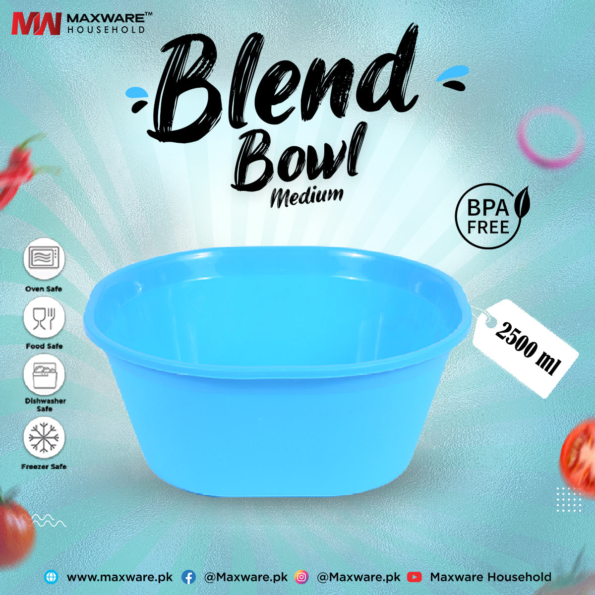 Blend Bowl Medium - Maxwaremart