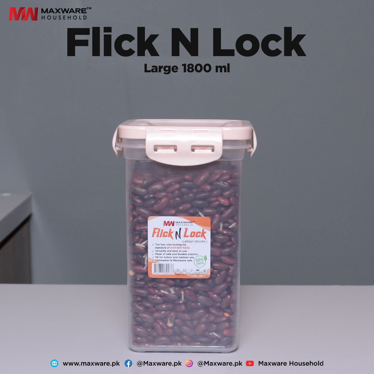 Flick N Lock Large - Maxwaremart