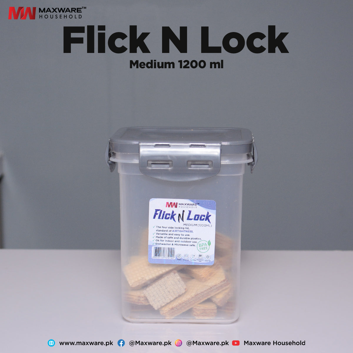 Flick N Lock Medium - Maxwaremart
