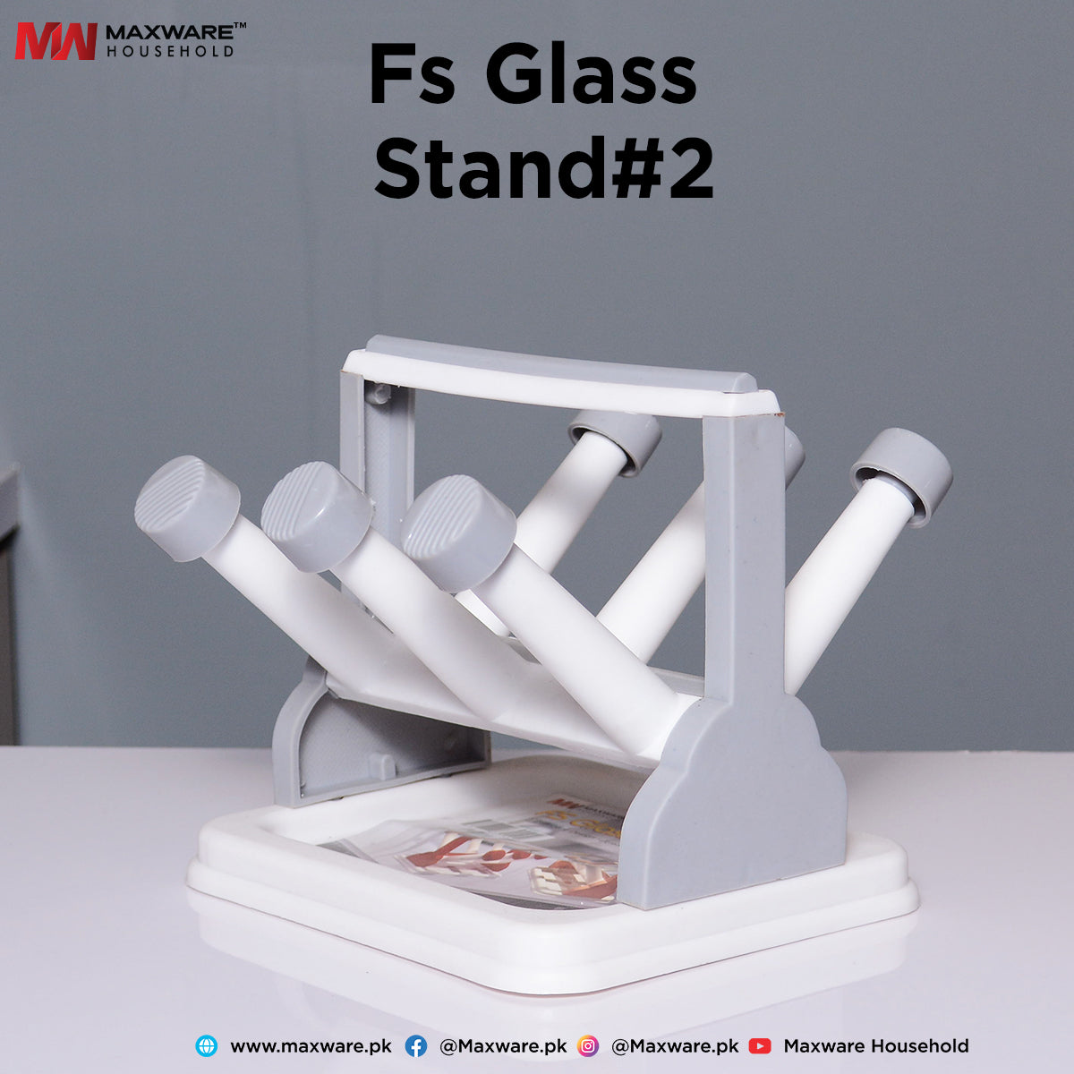 Fs Glass Stand 2 - Maxwaremart
