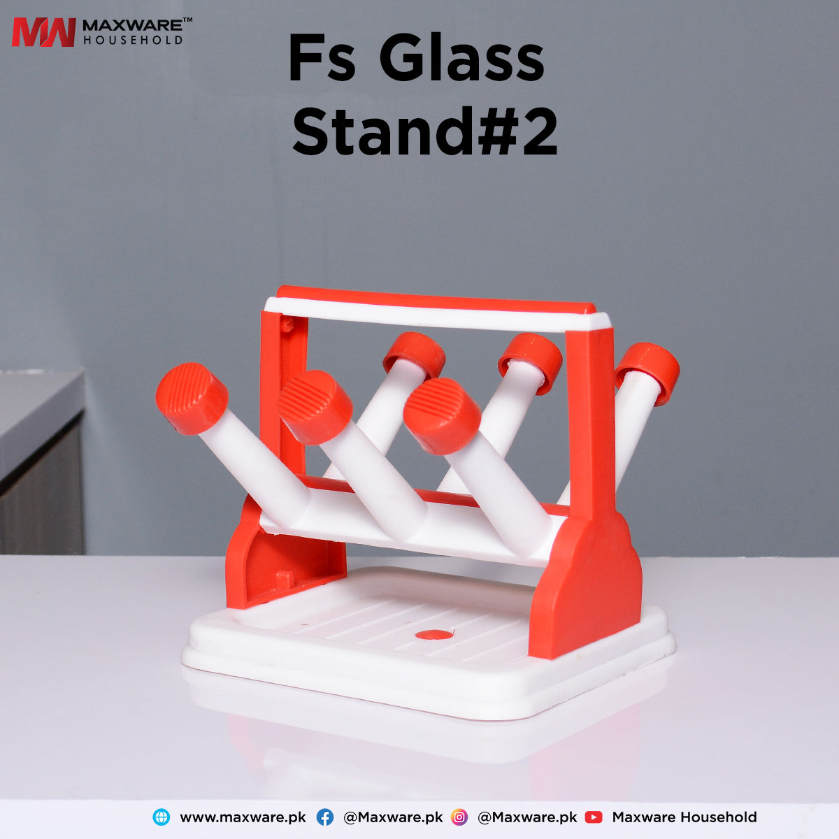 Fs Glass Stand 2 - Maxwaremart