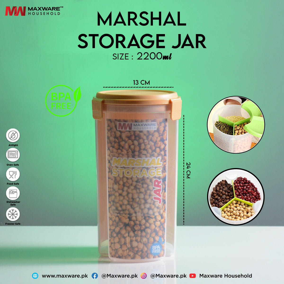 Marshall Storage Jar - Maxwaremart