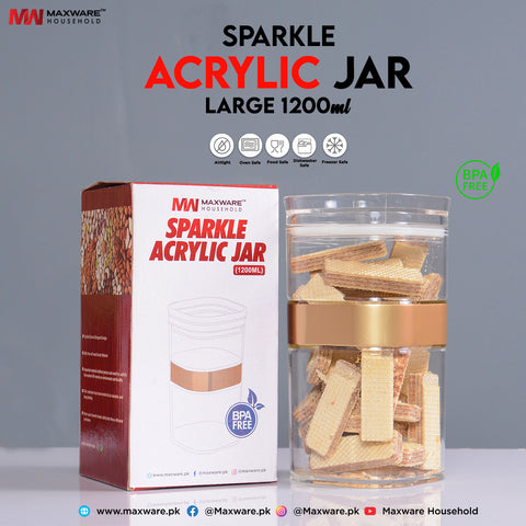 Sparkle Acrylic Jar Large (1200 ml)