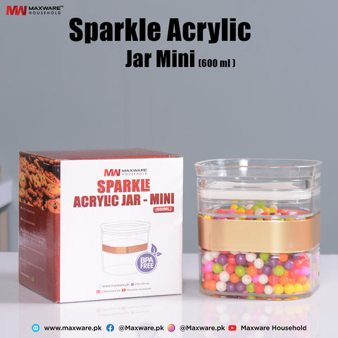 Sparkle Acrylic Jar Mini (600 ml)